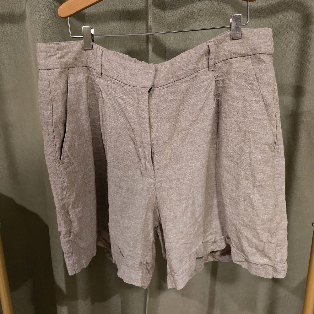 Old Navy Beige Linen Shorts